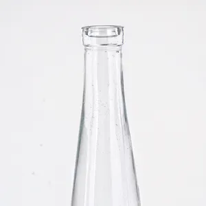 Hot Sale 750ml Clear Empty Glass Bottles For Rum Brandy Vodka Tequila Gin Whisky With Caps