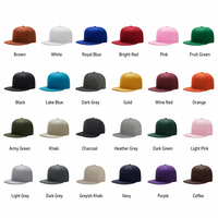 Unisex 6-panel flat brim snapback cap van hoge kwaliteit, hiphop, sportief, fitted, met aangepaste geborduurde logo