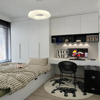 Plateforme de couchage modulaire intelligente en tatami avec tiroir dissimulé et bureau intégré, mobilier pour maisonnette et chambre d'enfant