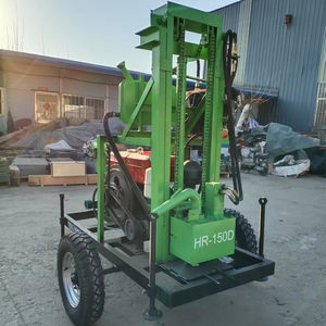 신형 150m 깊이 325mm 드릴링 직경 DTH 자동 코어 이동식 수원 시추 장비 디젤 엔진 펌프 농장 건설용 - Product Image 1