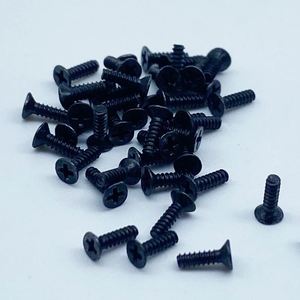 Tornillos de Acero Negros Baratos al por Mayor para Finger Skateboard, Accesorios para Mini Skateboards - Product Image 1