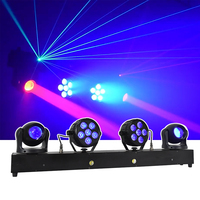 4in1 DJ lumières avec support scène fête barre lumineuse ensemble LED Par stroboscope UV son activé éclairage pour Disco mariage église bande
