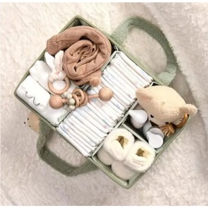 Muestra gratuita: Cesta organizadora para pañales y toallitas húmedas, diseño casual, precio mayorista, organizador de pañales tipo cesta. - Product Image 6