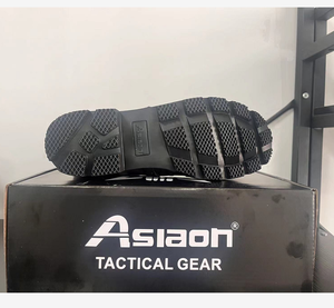 รองเท้าบูทหนังสีดำ TSB910 รุ่น Panama Forest Jungle พร้อมปลอกผ้าใบ สำหรับพื้นที่ร้อนในฤดูร้อน ระบายอากาศได้ดี - Product Image 2
