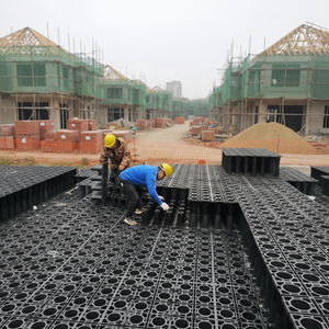 Système de récupération des eaux pluviales souterraines géocellulaires : Grand chemin de circulation compressible, <span class=keywords><strong>allée</strong></span>, voie de circulation et voie d'accès pour véhicules d'incendie - Product Image 3