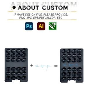 Support de téléphone adhésif en silicone avec logo personnalisé, fixation par ventouse, idéal pour ranger les cartes de bus, les cartes d'identité et les selfies - Product Image 3