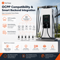 Chargeur DC pour véhicules électriques StarCharge Titan V5 120 kW avec surveillance et diagnostic à distance pour les stations de recharge de flotte connectées