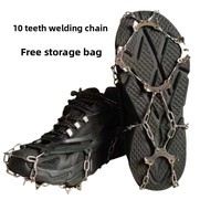 Couvre-chaussures à crampons antidérapants pour hommes et femmes, pour sports d'hiver et d'extérieur, pour la neige et la glace, pour l'escalade et l'escalade.