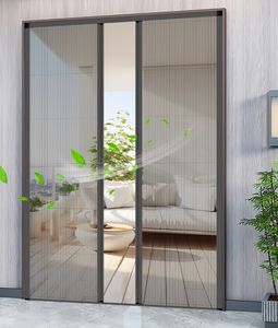 Mosquitera Retráctil Moderna Extra Ancha de Poliéster con Malla de 20x20, 3.0m de Longitud, Fácil Instalación <span class=keywords><strong>para</strong></span> Puertas Plegables y Uso en Hoteles - Product Image 6