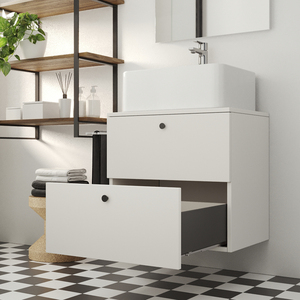 EMUCA 25 kg Simplex cassetto esterno grigio antracite in acciaio 122 mm altezza 490 mm profondità cubo contenitore di stoccaggio 3274335 - Product Image 2