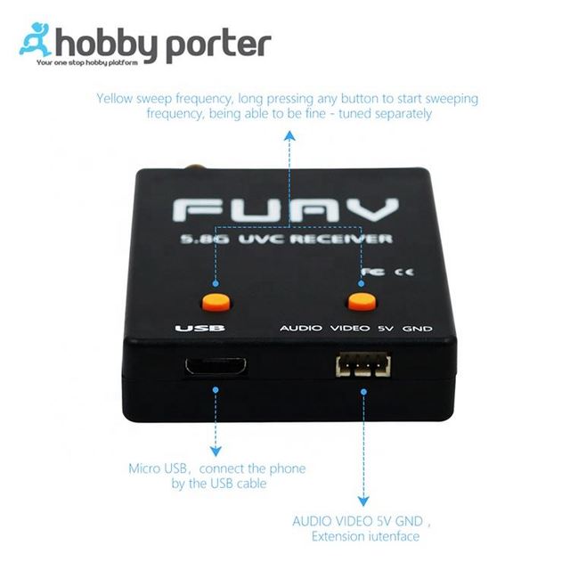 Factory Outlet Skydroid UVC 150CH Channel Video Transmission Downlink Audio 5.8G OTG FPV for Android Phone