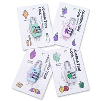 Mini cadenas en alliage de zinc pour ordinateur portable, tiroir de dortoir, armoire, antivol, pour sac à dos, valise, cadenas à combinaison - Vente en gros