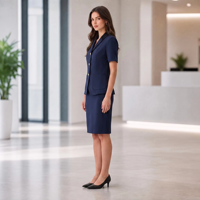 Ensemble de tailleur bleu pour femme, ensemble de tailleur de bureau pour femme, ensemble de tailleur professionnel pour femme, ensemble de tailleur deux pièces pour femme