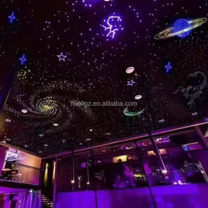 공장 직판 LED 광원 홈시어터 광섬유 별천장 패널 플라스틱 유성 효과 간편 설치 - Product Image 6