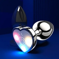 APP- & drahtlos steuerbarer, vibrierender, leuchtender Analplug mit 10 Geschwindigkeitsstufen, wasserdichter Buttplug, Sexspielzeug für Männer und Frauen, Erwachsenenprodukte