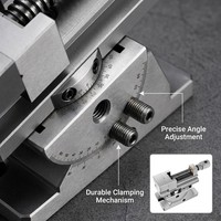 Étau de fraisage universel inclinable de précision pour assemblage industriel, en acier, réglable multi-angles, pince de maintien de pièce personnalisable OEM/ODM