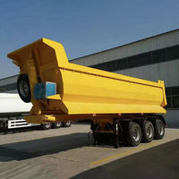 Vente directe usine Chine : Semi-remorque benne basculante en acier à déchargement par basculement en U avec système de surcharge