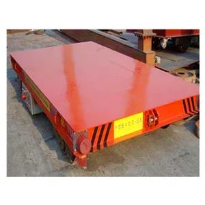 Elektrische Platte Kar Spoorweg Elektrische <span class=keywords><strong>Trolley</strong></span> Voor Stalen Spoelen Behandeling Van Platte Overdrachtkar - Product Image 1