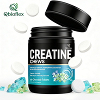Qbioflex OEM Complément Énergétique Sportif Créatine Monohydrate en Comprimés Complexe L-Taurine Vitamines Renforceur Musculaire pour Adultes