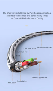 Adaptador Divisor de <span class=keywords><strong>Cable</strong></span> USB Tipo C a 2*3.5mm con Conector Hembra para Auriculares, con Revestimiento de PVC para Uso con Micrófono y Altavoz - Product Image 6