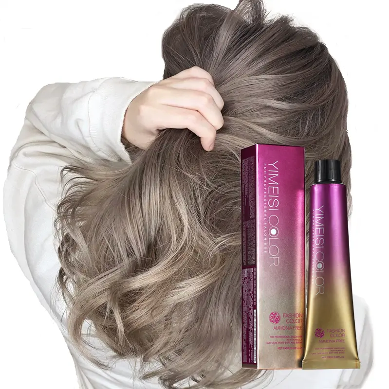 Profesional bajo amoníaco larga duración Color crema permanente coreano sedoso tinte para el cabello al por mayor para mujer