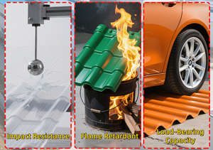 Entreprise de fabrication de tuiles de toiture en résine synthétique, de plaques de toiture en plastique/polycarbonate - Product Image 2