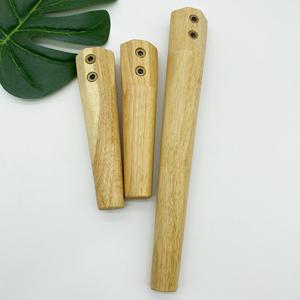 Solid wood <b>sofa</b> legs, rubberwood conical table legs, European-style TV cabinet with brass <b>frame</b>, solid wood legs, - Product Image 3