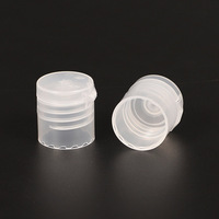 Couvercles en plastique à bouchon à vis 18mm 20mm 24mm 28mm Emballage cosmétique Capuchon en plastique à rabat