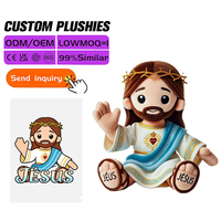 Peluche personnalisée Jésus, jouet en peluche doux, poupée religieuse pour événements chrétiens, cadeau pour l'école du dimanche, souvenir de baptême