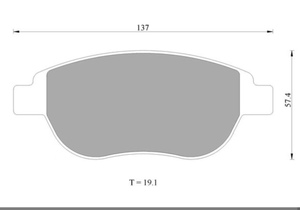 Plaquettes de <span class=keywords><strong>frein</strong></span> avant neuves de haute qualité 0986AB1184 BO SCH pour Peugeot 307/308/2008/207CC Citroën C4L/C4 Picasso/SEGA/Xsara/C3XR - Product Image 6