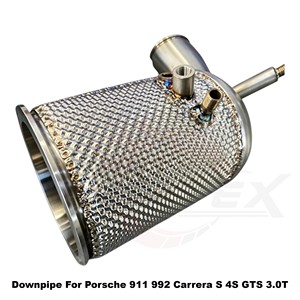 ชุดท่อไอเสีย Vortex Heat Shield SS304 สำหรับ Porsche 911 992 Carrera S 4S GTS 3.0T Flat-6 ปี 2019-2024 ชุดแต่งแบบติดตั้งได้โดยตรง - Product Image 4
