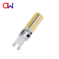 Ampoule LED G9 en silicone 2,8W SMD 290-320LM RA80 non dimmable sans scintillement 360 degrés pour lustre en cristal Garantie 2 ans