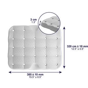 Bathroom Stool Cushion (39x32x3.3 cm), Shower <b>Chair</b> or Bathtub Seat Cushions, Knee <b>Pad</b> KMINA K30019 - Product Image 3