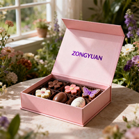Maßgefertigte Muster-Laminierte Luxus-Prägebox für Schokolade mit Deckel für Valentinstag-Geschenk Süßigkeiten Dessert Event