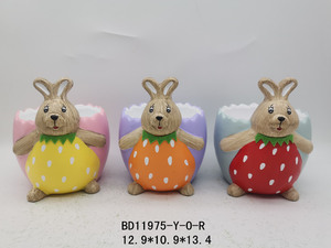 Jolis pots en céramique de Pâques bon marché décoration de jardin à la maison Pots en céramique pour plantes couvertures de pots de fleurs de Style Design de Noël - Product Image 2