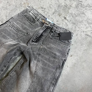Fabricant de jeans, jeans baggy personnalisés de haute qualité, jeans vintage délavés pour hommes, jeans en denim usés - Product Image 3