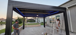 Pergola Bioclimatica Elettrica Motorizzata in Alluminio Sweet Home, Gazebo Ecologico Impermeabile per Giardino e Patio - Product Image 2