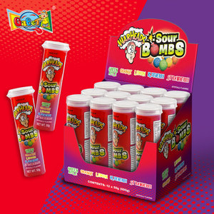 Caramelos Masticables Ácidos Tipo Skittles Warheads, Proveedor Directo OEM, 5 Sabores, Recubiertos de Azúcar Ácido, Tubo de 50g, Exhibición de Mostrador, Venta al por Mayor a Granel - Product Image 3