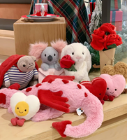 [The New] Jelly Catt UK 25 Hari Valentine untuk Putri Boneka Beruang Kelinci dari Bahan Katun PP Super Lembut Hadiah Kejutan