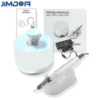 JMD-218 Ponceuse à ongles électrique intelligente transfrontalière, compacte, sans balais, haute puissance, polisseuse, limeuse, kit de manucure portable pour salon