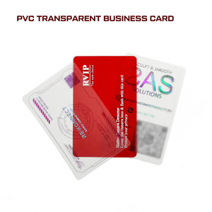 Tùy Chỉnh Cmyk In Ấn Không Thấm Nước Đã Ghé Thăm Thẻ Rõ Ràng Thẻ Pvc In Phong Cách Trong Suốt Kinh Doanh Thẻ - Product Image 5