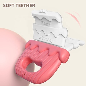 Samtoy 6 cái Montessori cảm giác đồ chơi mềm bé Rattle bé mọc răng đồ chơi Silicone teethers BPA miễn phí cho trẻ sơ sinh Quà Tặng trẻ sơ sinh - Product Image 5