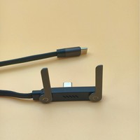 240W Typ-C Kabel 5A Schnellladung Eingebauter Telefonständer 2-in-1 Halterung für iPhone 15/16/17