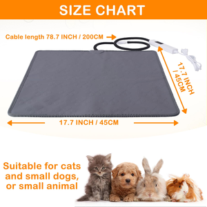 Pet Heating Pad 10 Adjustable Temperature Dog Cat Heating Pad with Timer Waterproof Indoor Silicone Electric Pet Heat <b>Mats</b> - Product Image 4