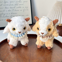 Porte-clés en peluche mouton dessin animé, jouet pour enfants de 5 à 7 ans
