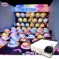 Mur de jeu et sol de projection de balles rebondissantes pour aire de jeux intérieure, expérience de projection dynamique de sphères rebondissantes pour centres de fitness