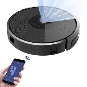 ABIR X6 Anti Drop Inductive Wet Dry Wi-Fi App Remote Control Long Time Lasting Robotic Vacuum with Camera