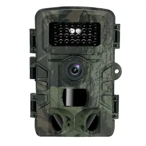 Kamera jejak berburu, kamera permainan 1080P 24MP dengan penglihatan malam tanpa cahaya diaktifkan tahan air untuk rusa tamasya satwa liar