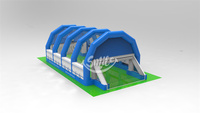 Terrain de football gonflable géant en PVC personnalisé, stade sportif, stade de football gonflable, terrain de stade avec tente et arche