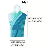 Serviette à capuche en microfibre colorée personnalisée imprimée légère Poncho de surf Style moderne de luxe Séchage rapide Écologique Enfants